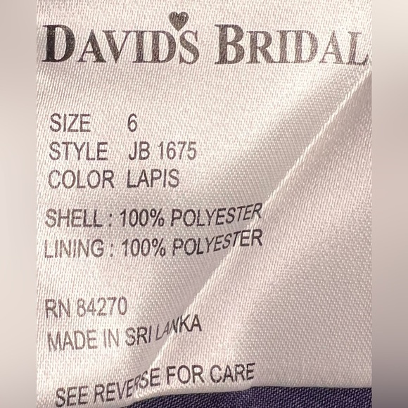 David’s Bridal WASHABLE Gown 6 JUNIORS Dress - Picture 9 of 16